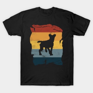 Mutt Distressed Vintage Retro Silhouette T-Shirt